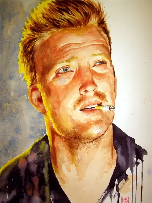 

D0834 Josh Homme Painting Art Alternative Rock Music-Print Silk Art Wall Poster