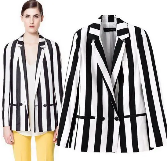 zwart wit blazer