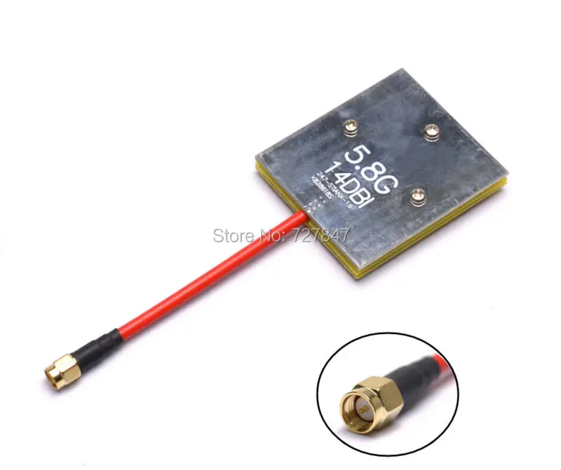 5.8G 14dBi High Gain Panel Antenna RC Multirotor Airplanes Antenna For DJI Phantom/Fixed Wing/Multicopter RPSMA / SMA Optional