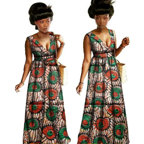 Bazin-African-Wax-Print-Sexy-V-neck-Dresses-Plus-Size-6xl-Africa-Clothing-for-Women-Vestidos(24)