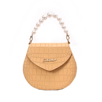 

Saddle satchel single shoulder crocodile chain bag with all kinds of fresh bags