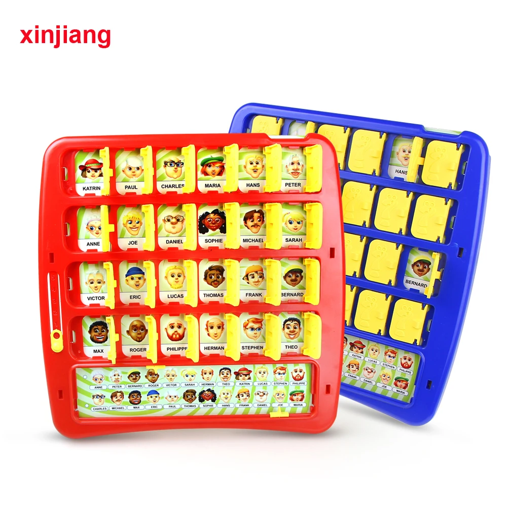 

Xinjiang Board Game Who Is It Fun Guess Game Memory Training Family Parent-Child Interactive Educational Gift Toys For Kids }