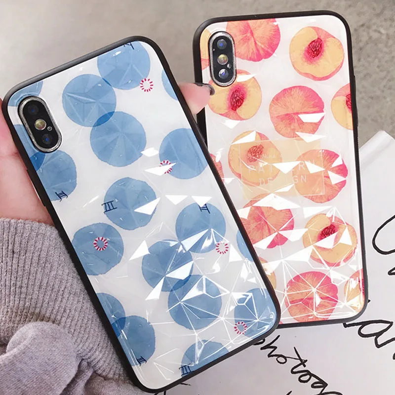 Phone case for iPhone 8 case iPhone 8 plus 8plus 8case iPhone8 cases cover cute diamond texture