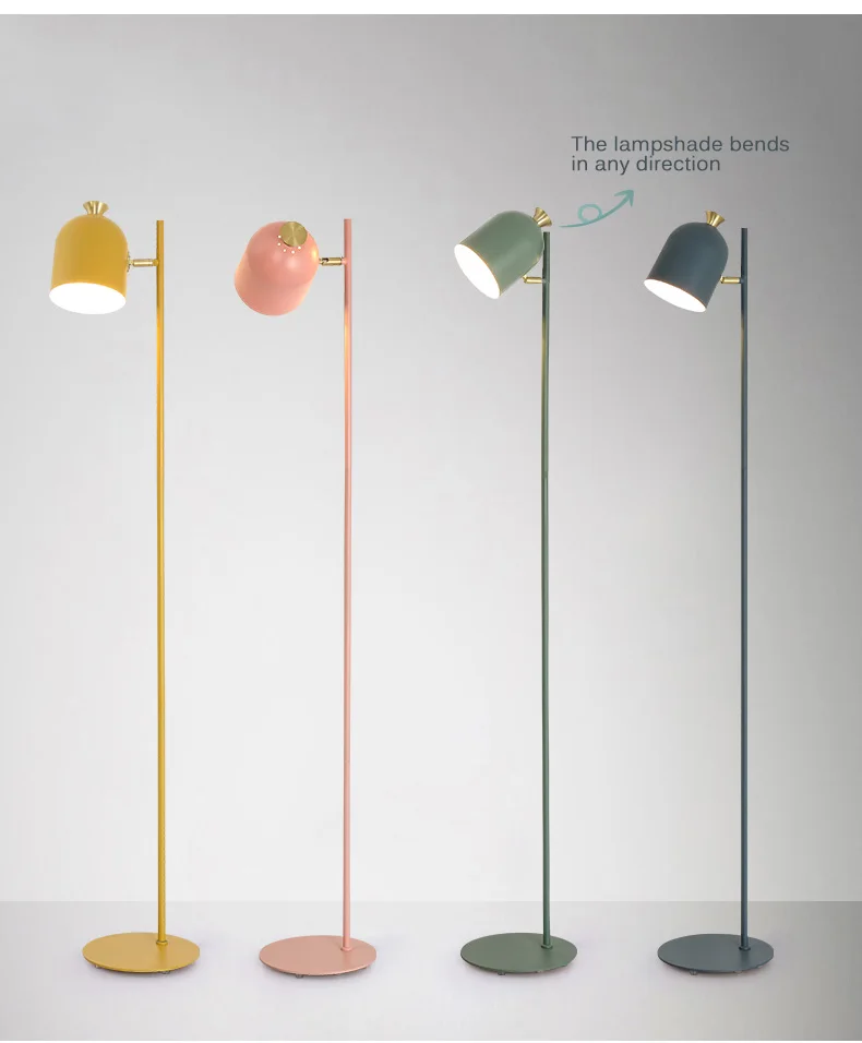 Классический креативный напольный светильник в скандинавском стиле для гостиной, спальни, кабинета, стола, кованого железа, вертикальный напольный светильник