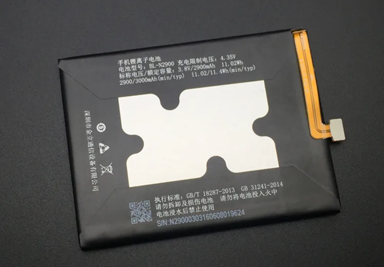 High Quality 11.02wh 2900mAh 3.8V Big Capacity Phone Battery For GIONEE