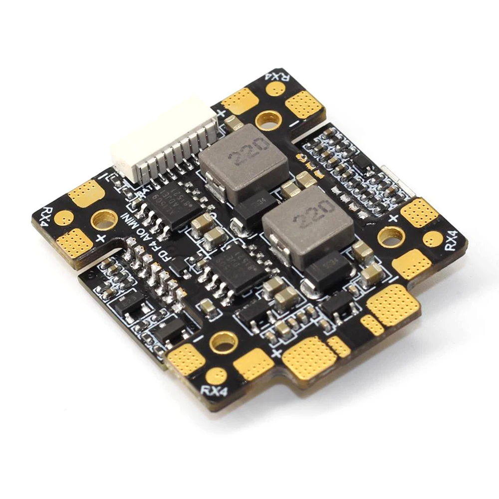 HGLRC вперед F4 AIO Omnibus F4 V6 3-6S Контроллер полета STM32F405 OSD w/5 V/3A 8 V/1.5A BEC MPU6000 Gyros 10,4G 20x20mm