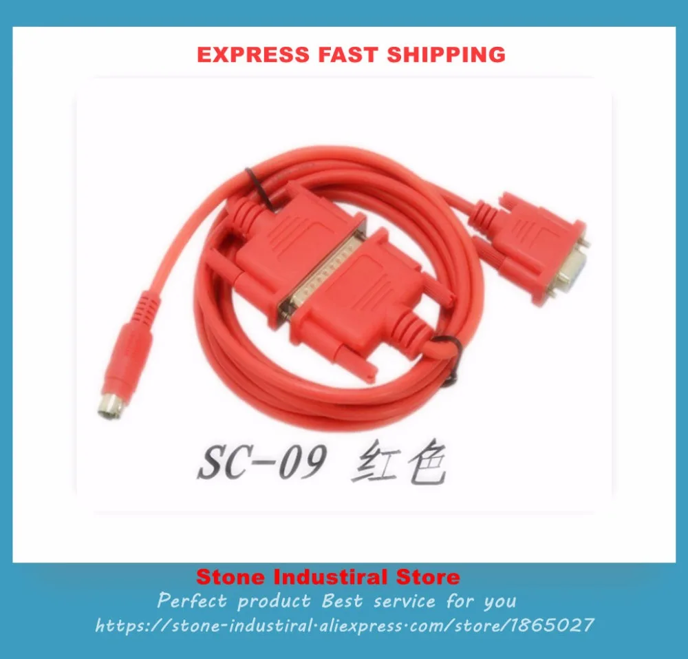 

5PCS/10PCS High Quality SC-09 Red Color Programming Cable For FX And A Series PLC Cable New 2M Long SC09 PLC Cable