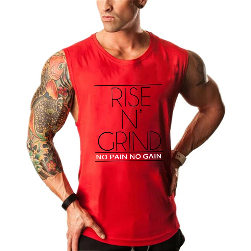 Gyms Clothing font b Fitness b font Singlets Men Bodybuilding Stringers Tank Tops Sleeveless Shirt Muscle