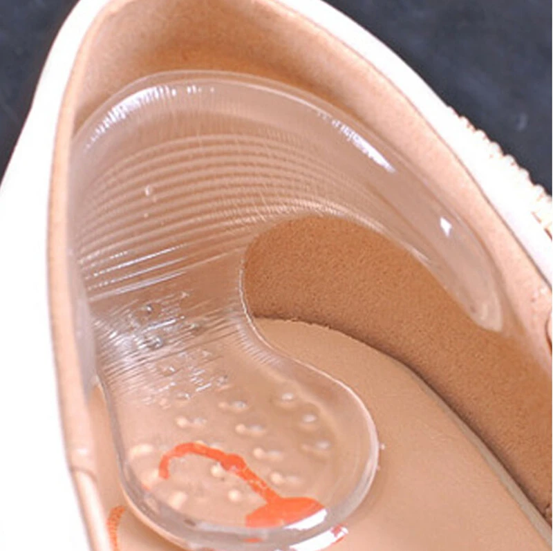 Невидимые наклейки из силикагеля на заднюю ногу, прозрачные противоскользящие наклейки на обувь для ног, стельки для обуви на высоком каблуке, уход за ногами