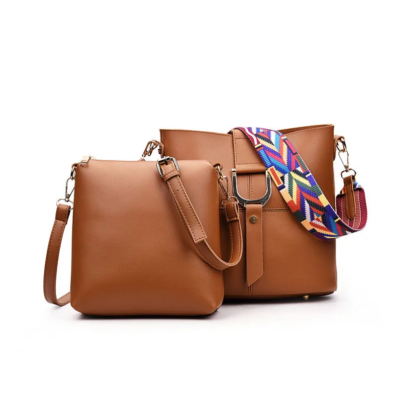 

Women Bucket Bag Casual Woman Leather Shoulder Bags Famous Brands Fashion Small Handbag Fashion Female Messenger Composite Bag