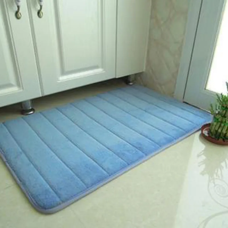 40x60 см пены памяти коврики для ванной коврик в горизонтальную полоску для ванной комнаты Нескользящие коврики для ванной B
