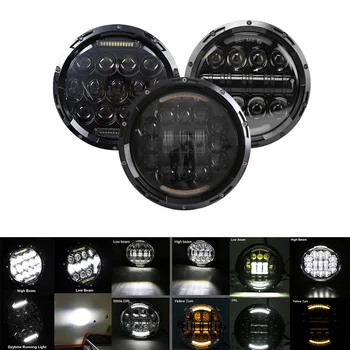 

7 inch LED Headlight Halo DRL Light for Harley Moto Rod FatBoy Heritage Softail Slim Deluxe Switchback Road King Motorcycle