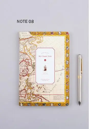 Винтажная Мода My Classic Note мягкая крышка из ПВХ блокнот 13,5*19,5 см линия Note 128 P Нежный дневник подарок - Цвет: 08