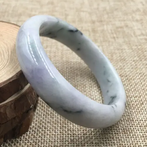 

55mm Certified Grade "A" Natural Green Jadeite Jade Bracelet Bangle
