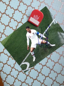 

signed Cristiano Ronaldo autographed photo 5*7 World Cup Russia free ship 062018C