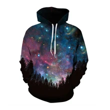 LittleNN Hip Hop Streetwear Men Women Fashion Hoodie 3D Cosmic Sky Funny Hooded Sweatshirt Casual Sportswear Male Unisex Hoody