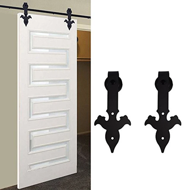 Ship From USA 6 16FT New Arrow Style Double Barn Door Hardware Ship from USA 6-16FT New Arrow Style Double Barn Door Hardware Antique Interior Wood - Ship From USA 6 16FT New Arrow Style Double Barn Door Hardware