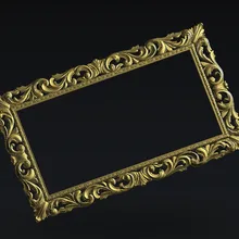 Фрезерный станок с ЧПУ рельефная Рамка Модель 3D модель artcam type3 CNC гравировка STL формат E101