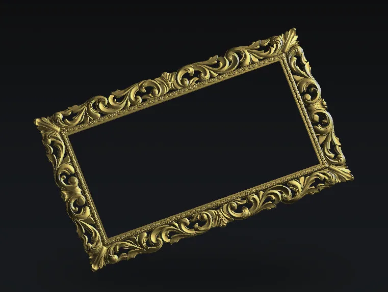ЧПУ роутер рельефная Рамка Модель 3D модель artcam type 3 гравировка формат STL E101|stl 3d