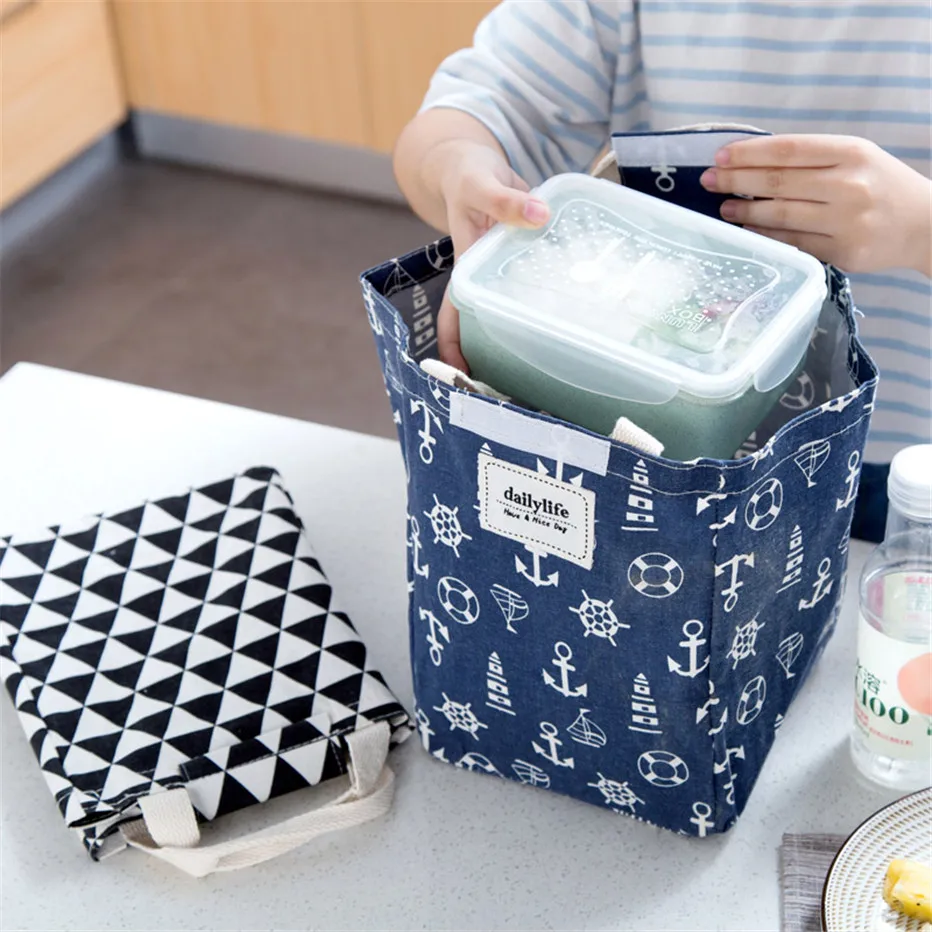 Travel Food Organizer Bag Kitchen Dinner Thermal Storage Bag Kids Lunch Box Handbag Waterproof Fruit Container1