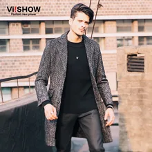 Mens Trench Coat 2016 New Fashion Designer Men Long Coat Autumn Winter jacket men outwear Slim fit Trench Coat Men Plus Size