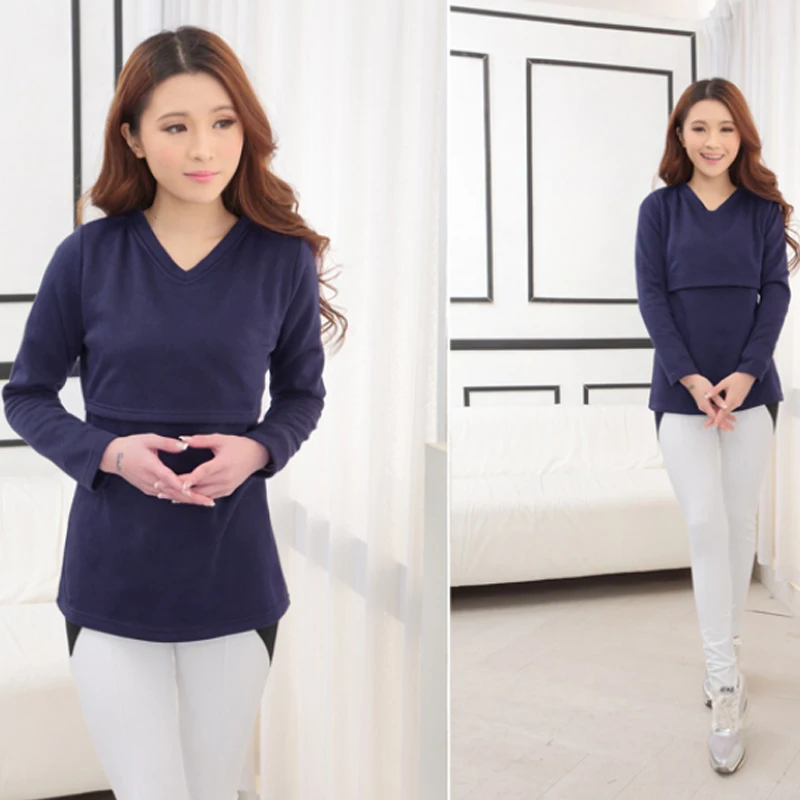 Buy Winter Maternity Nursing Top Tees Clothing For