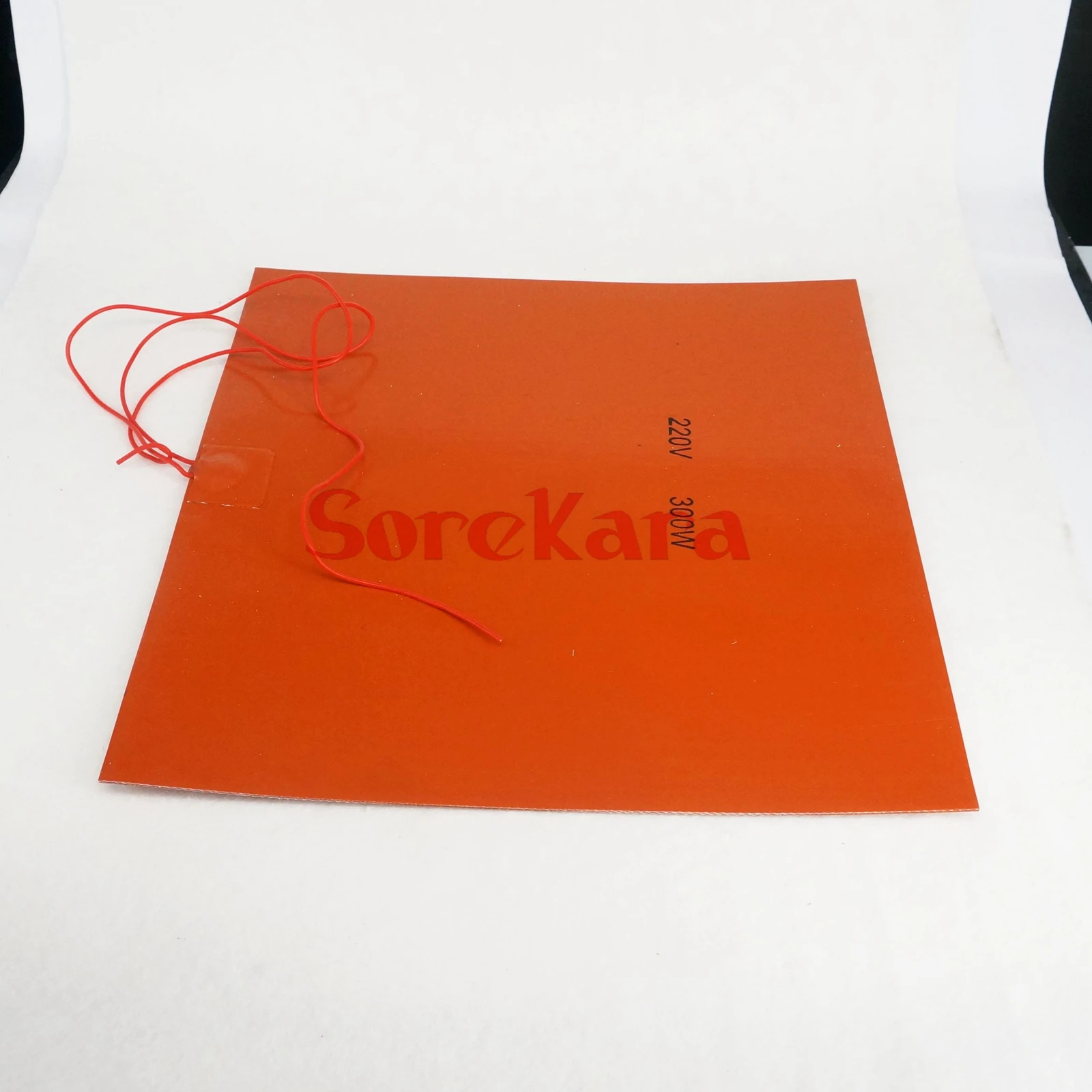 220V AC 300x300mm 300W Rectangle Flexible Waterproof Silicon Heater Pad For Oil Tank