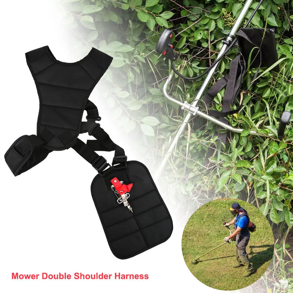 

Black Padded Belt Double Shoulder Harness Strap for Brush Cutter and Trimmer