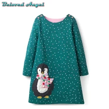 От 1 до 6 лет; платье для маленьких девочек; праздничная одежда; коллекция года; осеннее платье принцессы; Рождественский костюм для детей; Детские платья с длинными рукавами