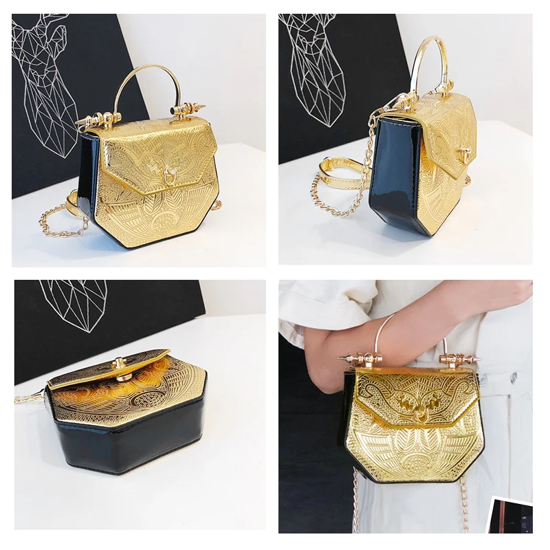 Koop Vrouwen Luxe Handtas Nieuwe dame Crossbody Tassen Designer Womens  Pouch Metal Party Top handvat Tas voor Meisje Geschenken wobag