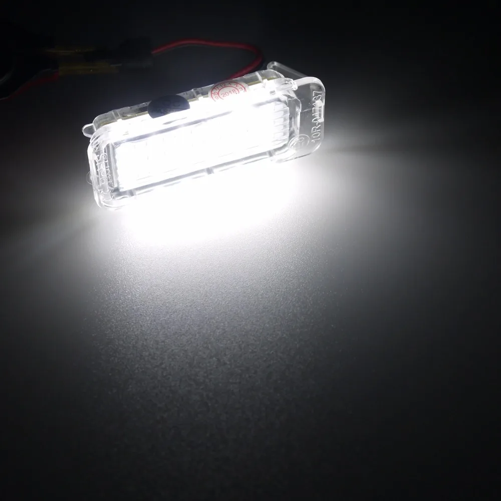 Eonstime 2 шт. 18LED SMD номерной знак светильник без ошибки для FORD Focus MK2 хэтчбек подстроенный MK3 Fiesta MK6 Mondeo MK4 S-Max MK1