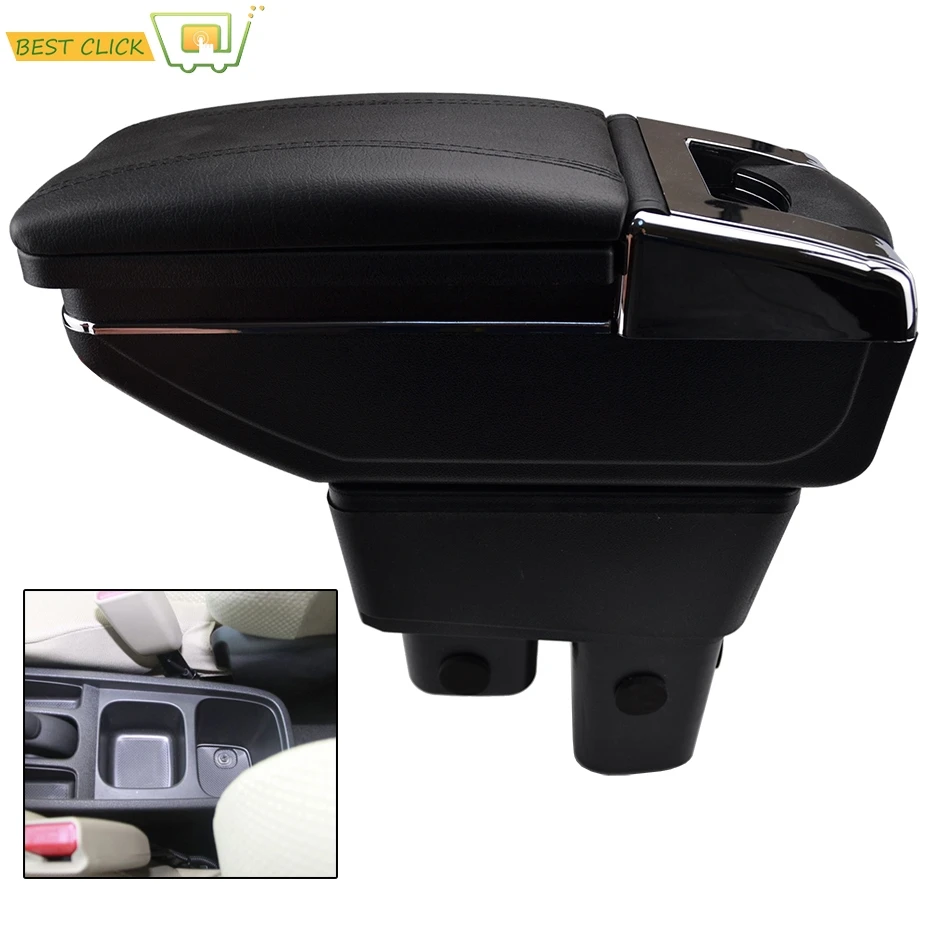 

Arm Rest Rotatable For Honda Fit Jazz 2009-2013 GE Center Centre Console Storage Box Armrest 2010 2011 2012