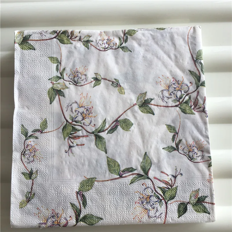 

Decoupage wedding vintage Napkin paper beautiful tissue purple flower handkerchief elegant servilletas home party cafe decor 20