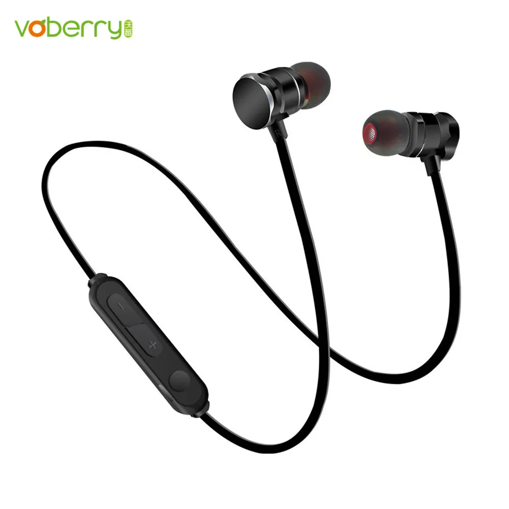 Магнитная гарнитура VOBERRY спортивные Bluetooth наушники с защитой от пота