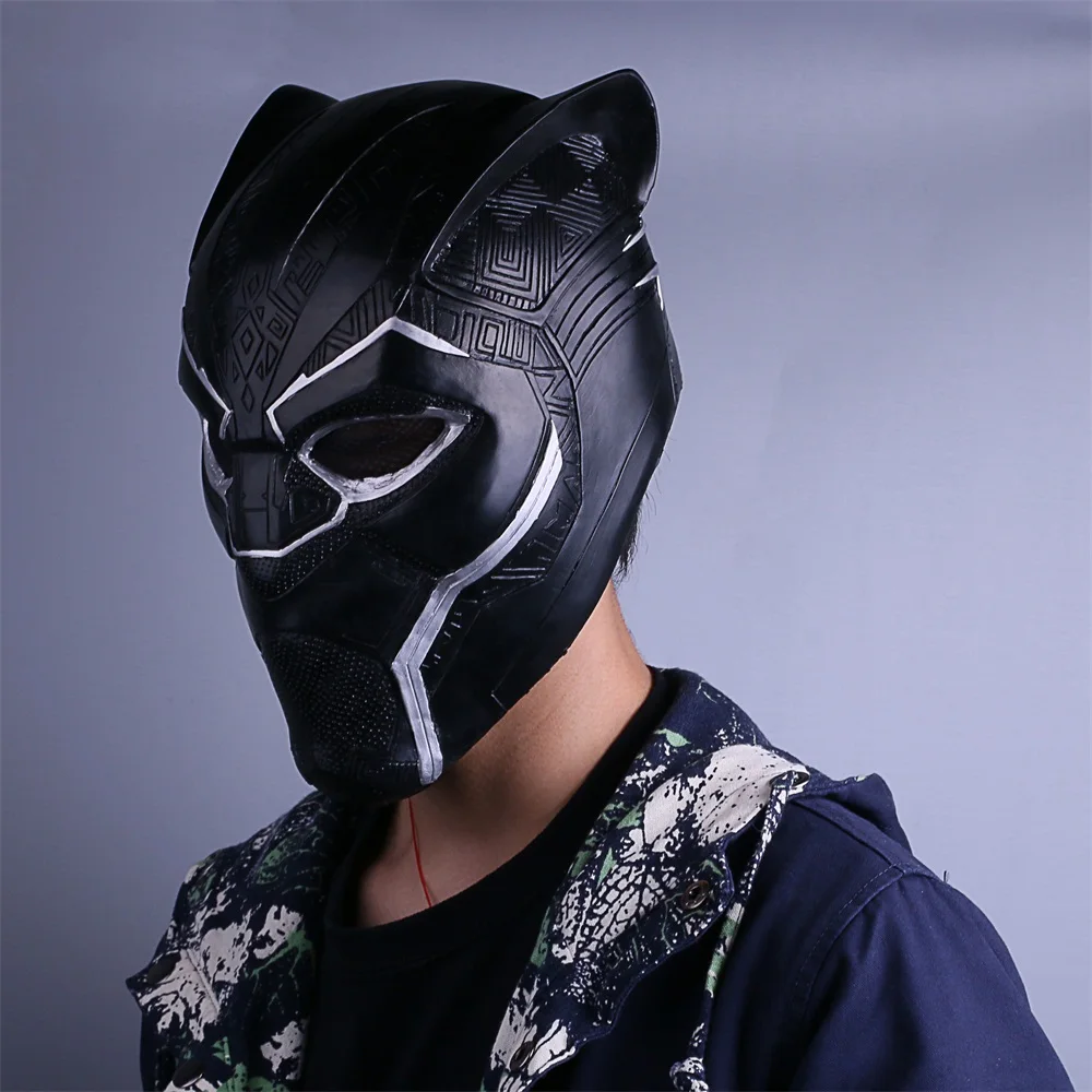 Новая черная маска Пантеры косплей Мстители Бесконечность войны супергерой латекс Шлем Хэллоуин Вечерние