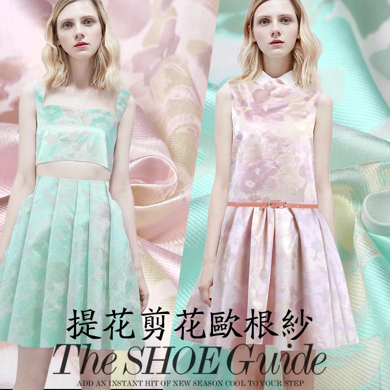 

145cm organza jacquard fabric meter dress organza jacquard apparel crisp cotton fabric wholesale cotton cloth