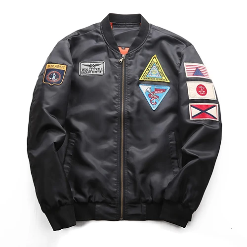 77City Killer Повседневная летная куртка ВВС для мужчин размера плюс 6XL Военная тактическая куртка casaco masculino пилот куртка-бомбер - Цвет: Black