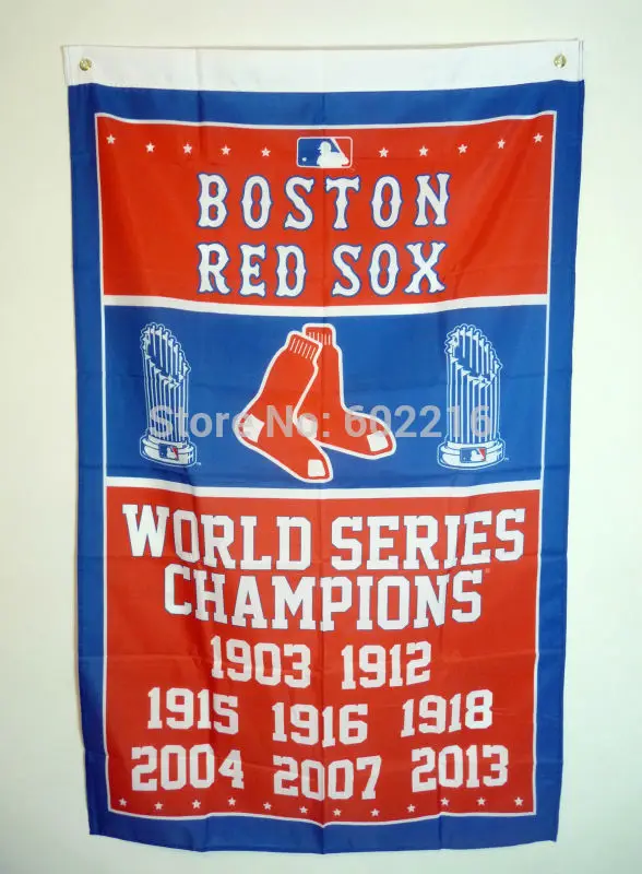 Boston Red Sox World Series Champions Baseball Indoor Outdoor Flag