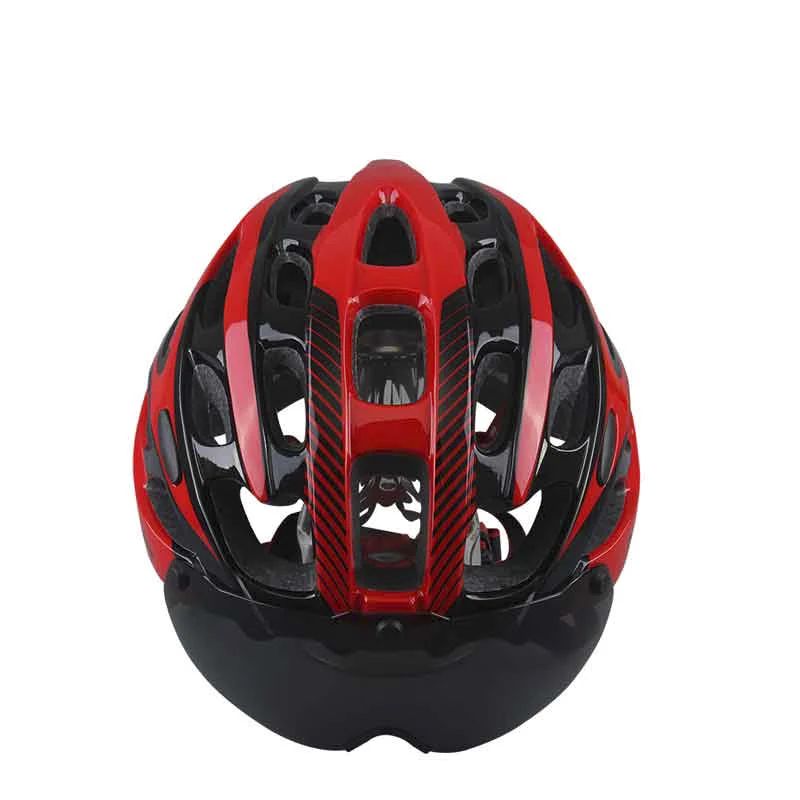 ROCKBROS, велосипедный шлем, ультралегкий, удобный, дышащий, защитные очки, линзы, велосипедный шлем, регулируемый, для верховой езды, мужской шлем