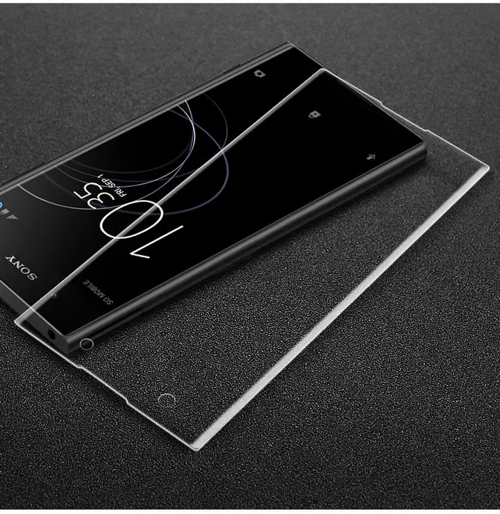 Прозрачный Стекло для sony Xperia XA1 Plus, закаленное стекло, полный экран, протектор Imak 3D, изогнутая, полное покрытие, защитная пленка, полный экран - Цвет: Прозрачный