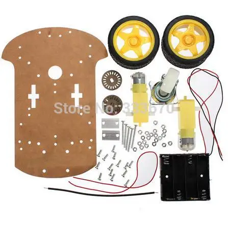 High Quality 2WD Motor Smart Robot Tracing Car Chassis Speed Encoder Kit Battery Box For Arduino