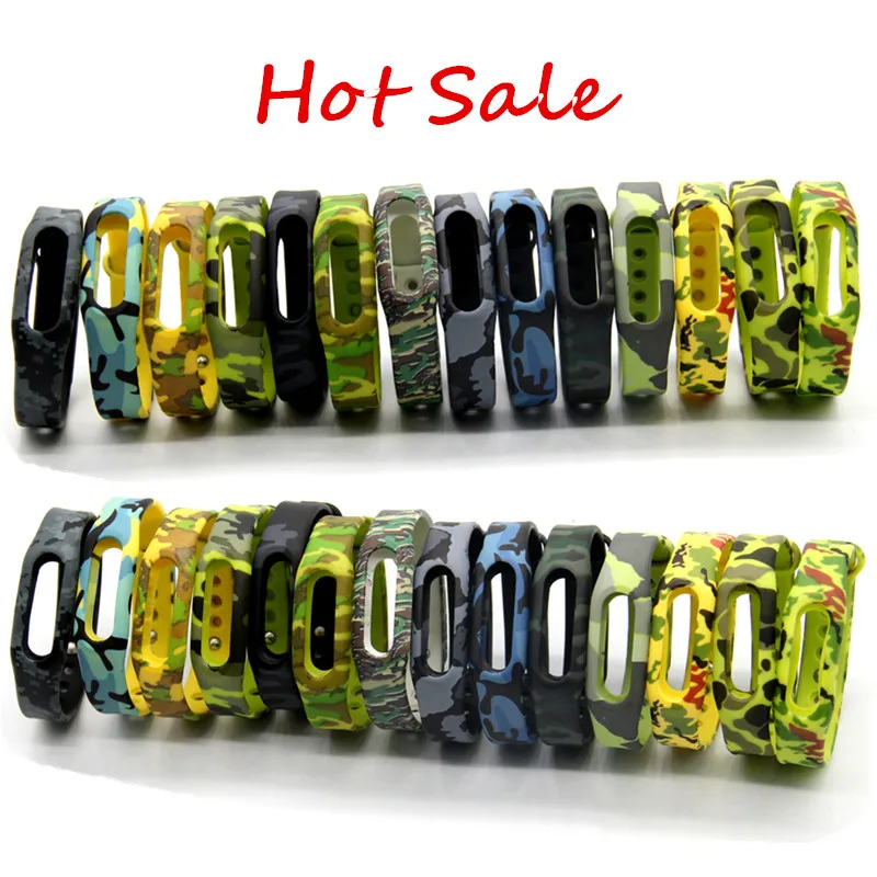 1 Шт. Силиконовые Камуфляж Замена Ремешок Браслет Для Xiaomi Для Miband1S 1A Смарт Браслет Пояса