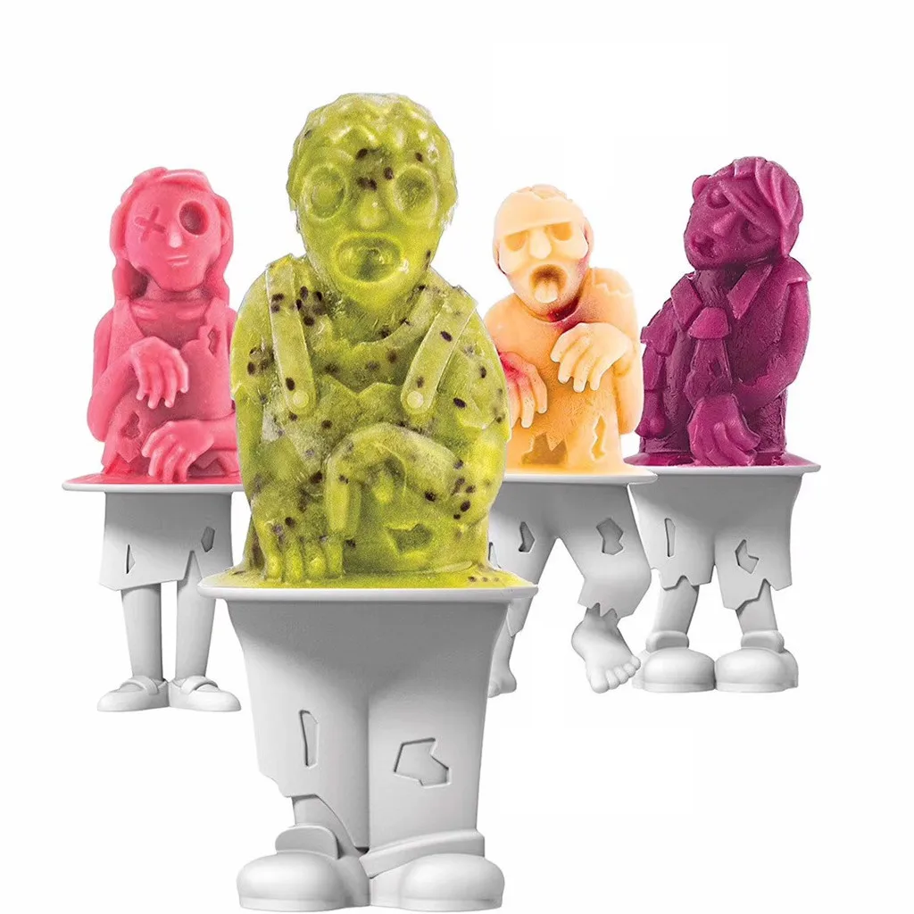 

Ice Cream Mold Silicone Frozen Ice Cream Mold Juice Popsicle Maker Ice Cube Mould 4 CellIce Cube Maker Popsicle Silicone Molds