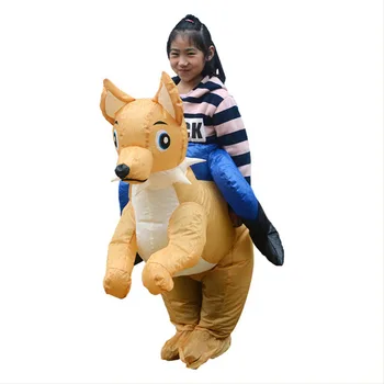 

Funny Chrildren Inflatable Pet Dog Costume Cosplay Blowup Suit Fancy Halloween Carnival Party Dress Costumes