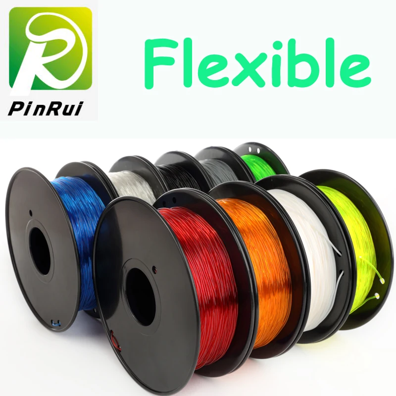 

High quallity 3d printer flexible filament 0.8KG/roll TPU PLA filament flexible 9 color flexible filament 1.75mm 3d printer