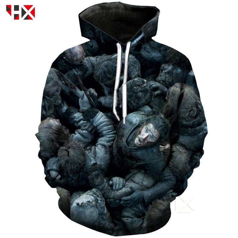 

HX Men/Women 2019 New 3D Print T Shirt/Sweatshirt/Hoodie Unisex Game Of Thrones Casual Hip Hop Style Hot Sale Tops A43