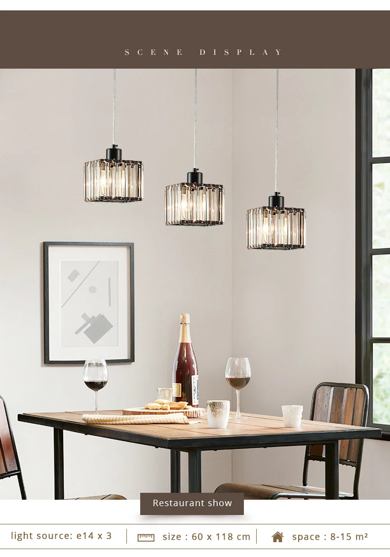 DX Modern Crystal Led Pendant Lights (1)