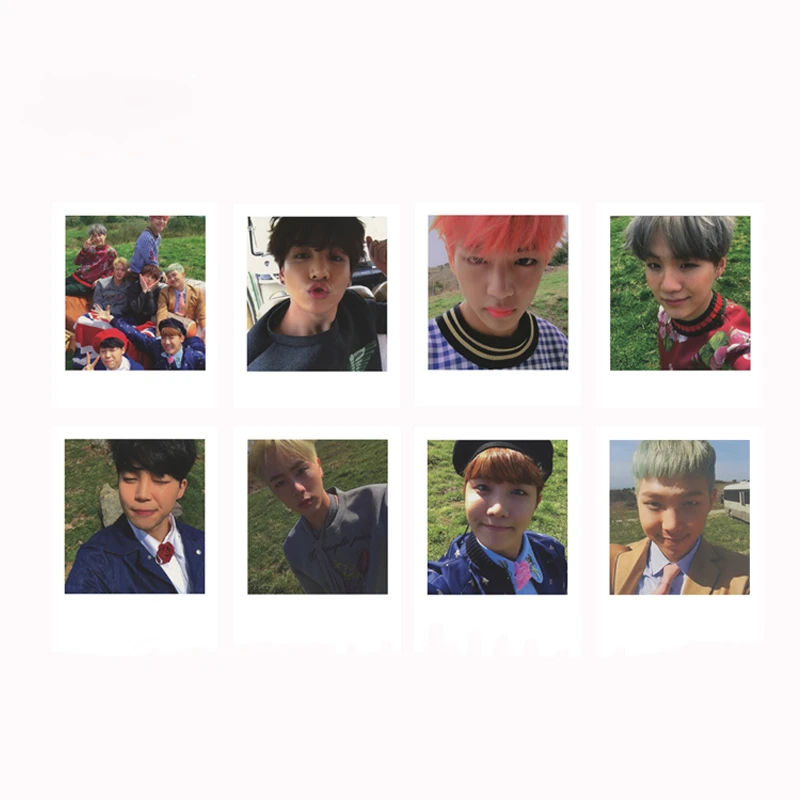 

KPOP Bangtan Boy LOVE YOURSELF Album Photo Card Hip Hop Self Made Paper Cards Autograph Photocard XK495