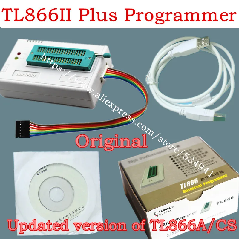 Программатор V10.22 XGecu TL866II Plus USB программатор nand flash 24 93 25 mcu Bios EPROM замена TL866CS/TL866A