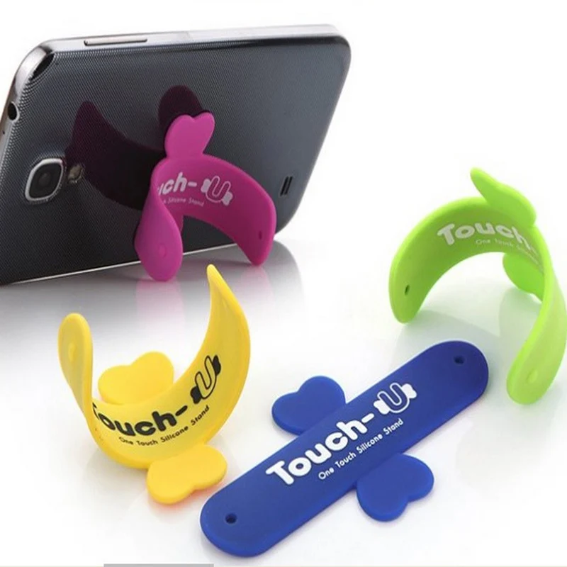 Etmakit 5Pcs Mini U Shape Silicone Phone Holder Stand Back Sticker for iPhone 7 Smartphones Tablet Random Color NK-Shopping | Мобильные